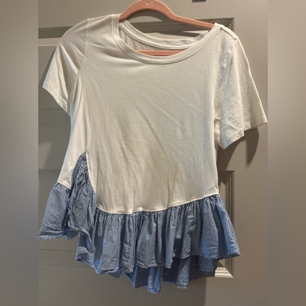 Anthropologie Ruffle Top